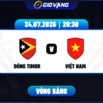 Soi kèo Đông Timor vs Việt Nam 20h30 ngày 24/7/2026 – ASEAN Cup 2026