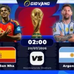 Soi kèo Tây Ban Nha vs Argentina 02h00 ngày 20/7/2026 – World Cup 2026