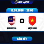 Soi kèo Malaysia vs Việt Nam 20h00 ngày 16/8/2026 – ASEAN Cup 2026