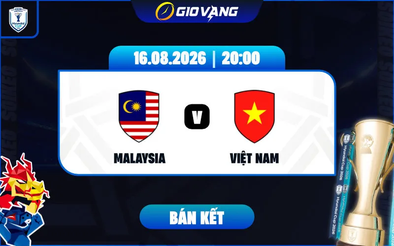 Soi kèo Malaysia vs Việt Nam 20h00 ngày 16/8/2026 – ASEAN Cup 2026