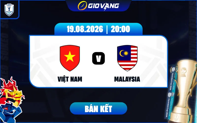 Soi kèo Việt Nam vs Malaysia 20h00 ngày 19/8/2026 – ASEAN Cup 2026